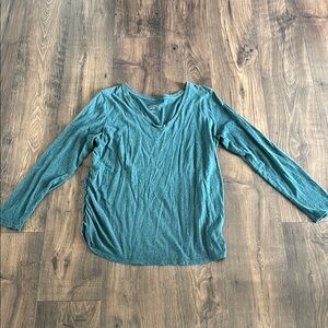 Women's maternity Teal Long Sleeve Top